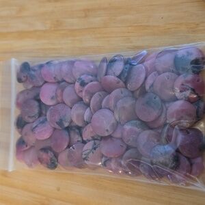 100pcs. Rhodonite Disc-shaped beads